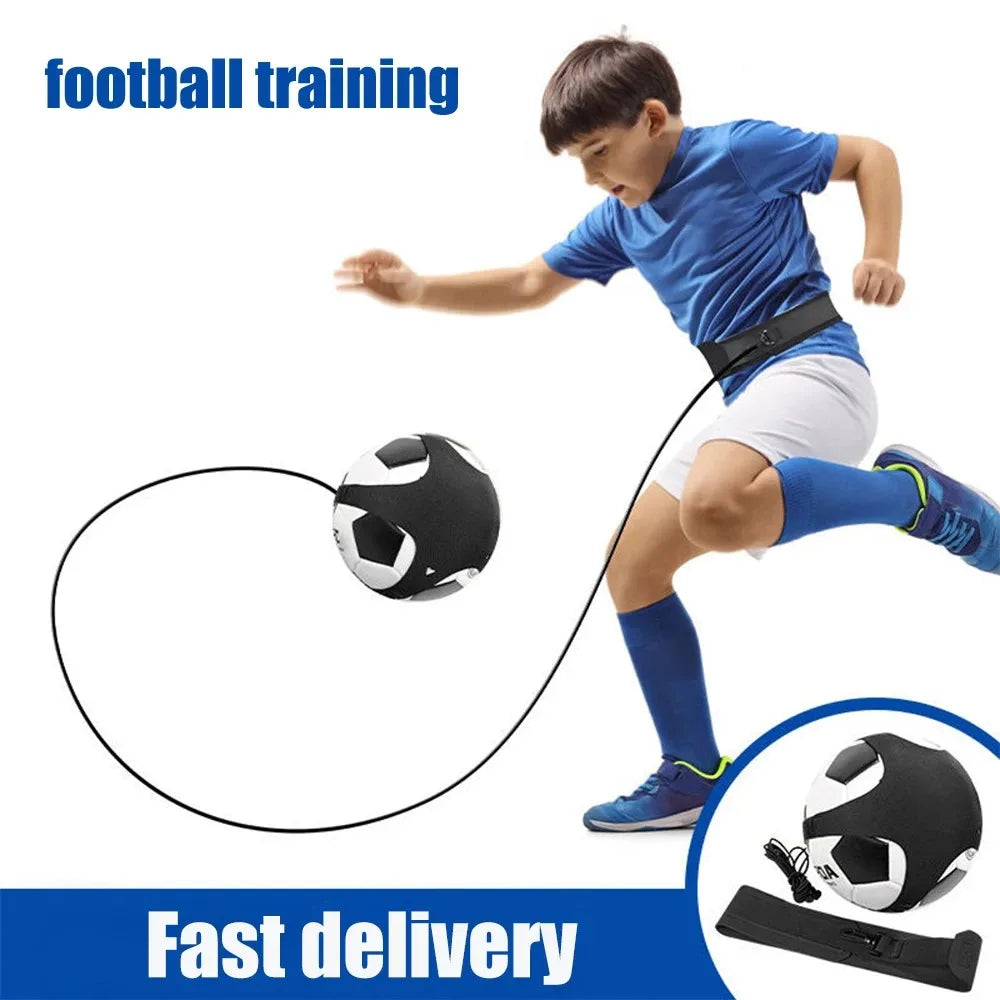 1A-Football Training Belt Soccer Ball Kicking Belt for Adult Kids Football Trainer Mat Football Training Equipment