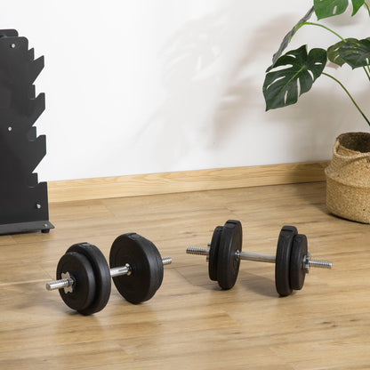 30KG Adjustable Dumbbells Weight Set Hand Weight for Home Gym Body Fitness
