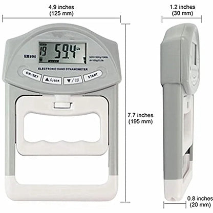Digital Electronic Hand Dynamometer Grip Strength Measurement Meter Auto Hand Grip Power 200 Lbs / 90 Kgs Sports Tools for Hands