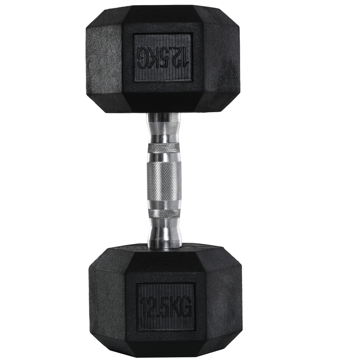 20Kg Hex Rubber Dumbbell Encased Ergo Weights for Home Exercise Gym Fitness
