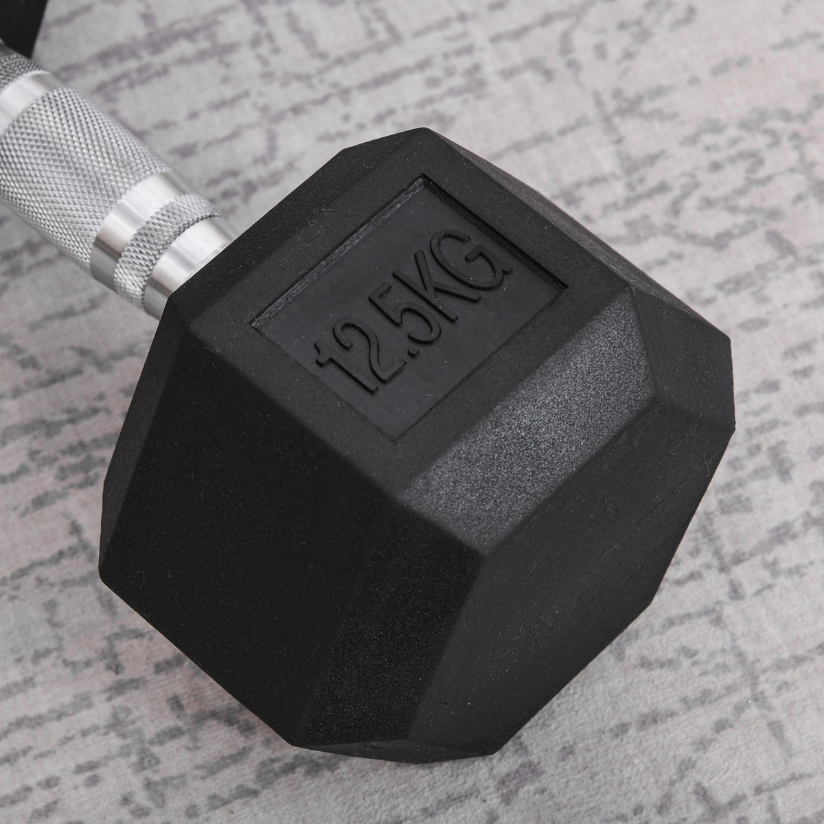 20Kg Hex Rubber Dumbbell Encased Ergo Weights for Home Exercise Gym Fitness