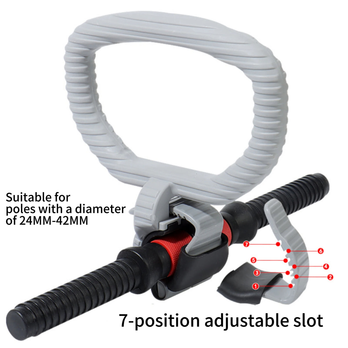 Kettlebell Handle for Dumbbell Adjustable Portable Weight Grip Travel Fitness Weightlifting Bodybuilding Workout Equipment