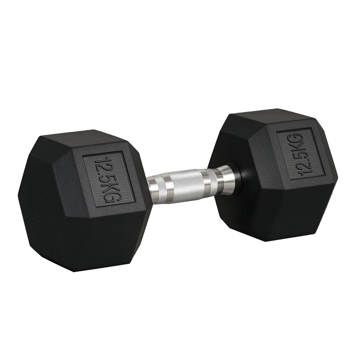20Kg Hex Rubber Dumbbell Encased Ergo Weights for Home Exercise Gym Fitness