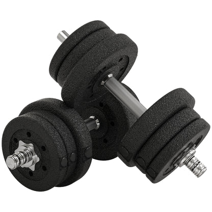 30KG Adjustable Dumbbells Weight Set Hand Weight for Home Gym Body Fitness