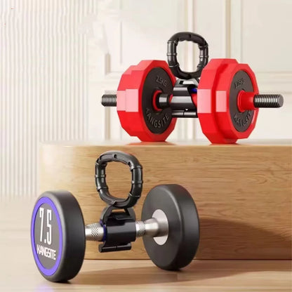 Kettlebell Handle for Dumbbell Adjustable Portable Weight Grip Travel Fitness Weightlifting Bodybuilding Workout Equipment