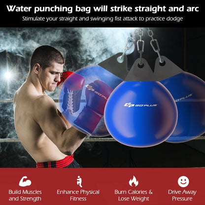 Water Punching Bag with Water Injector and Hanging Accessories