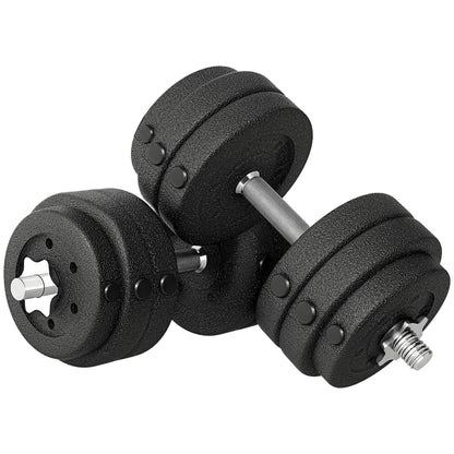30KG Adjustable Dumbbells Weight Set Hand Weight for Home Gym Body Fitness
