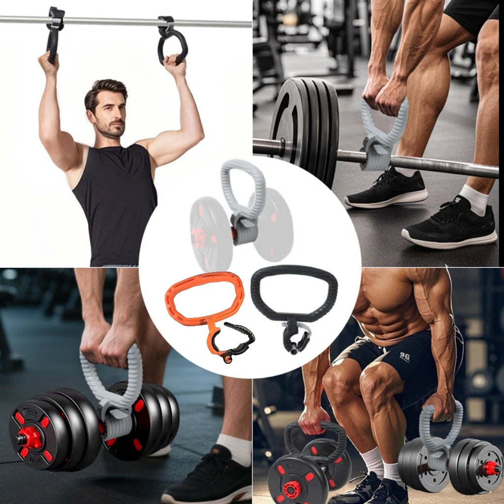 Kettlebell Handle for Dumbbell Adjustable Portable Weight Grip Travel Fitness Weightlifting Bodybuilding Workout Equipment