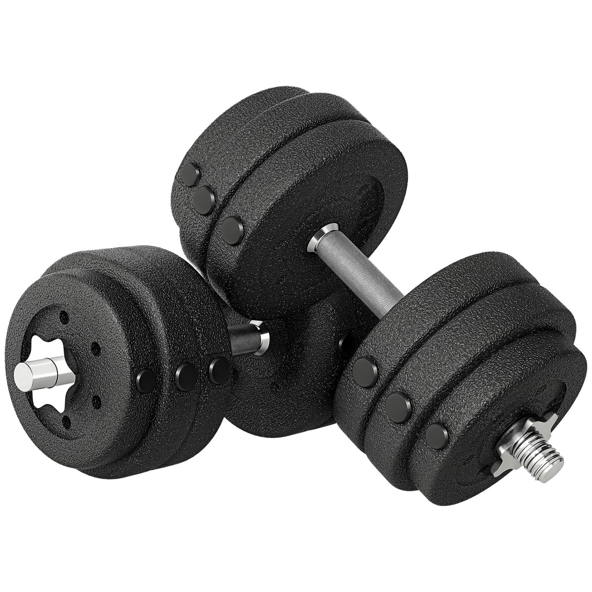 30KG Adjustable Dumbbells Weight Set Hand Weight for Home Gym Body Fitness