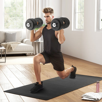 30KG Adjustable Dumbbells Weight Set Hand Weight for Home Gym Body Fitness