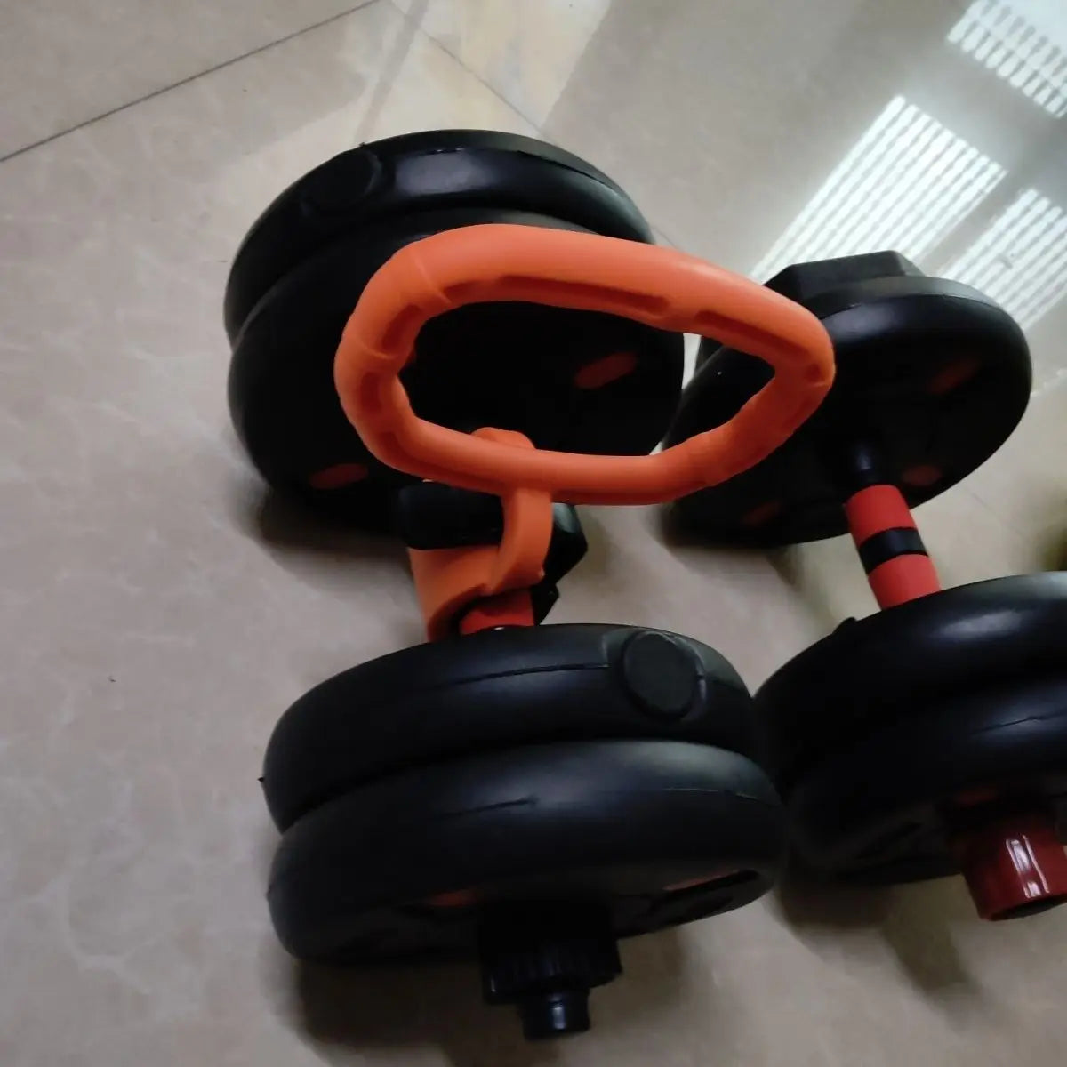 Kettlebell Handle for Dumbbell Adjustable Portable Weight Grip Travel Fitness Weightlifting Bodybuilding Workout Equipment