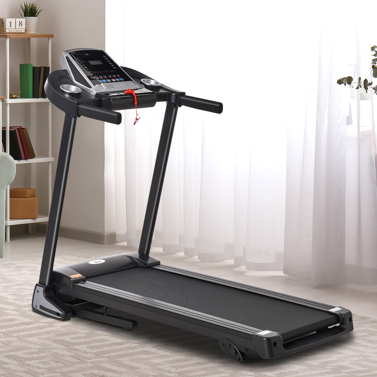 Folding 12Km/H Electric Treadmill Running Machine W/ Incline LED Display