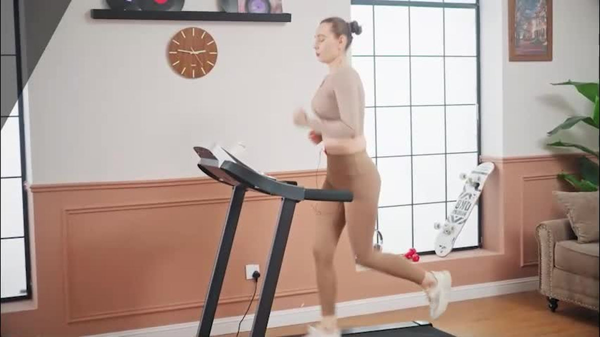 Folding 12Km/H Electric Treadmill Running Machine W/ Incline LED Display