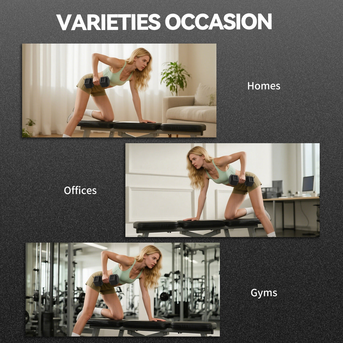 20Kg Hex Rubber Dumbbell Encased Ergo Weights for Home Exercise Gym Fitness