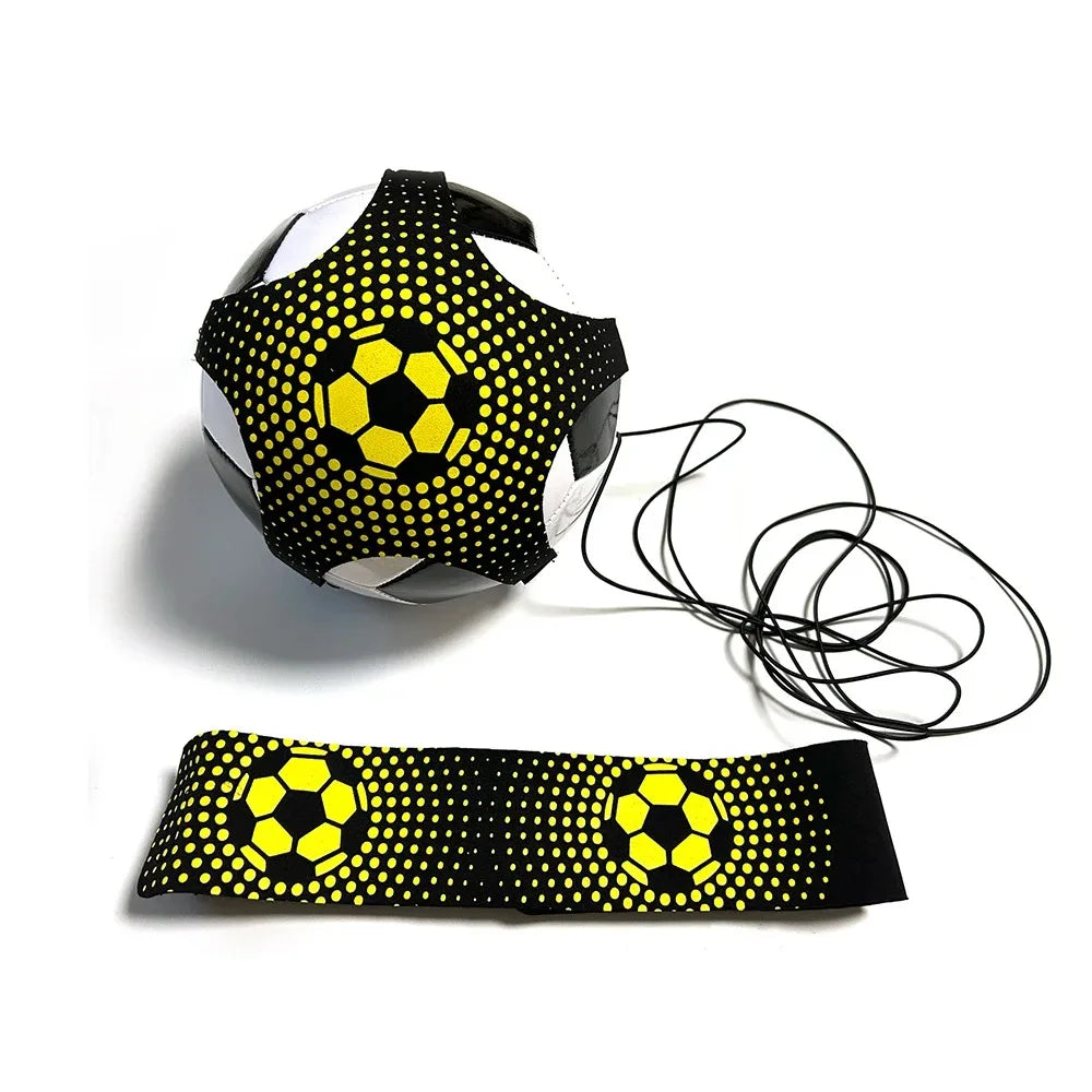 1A-Football Training Belt Soccer Ball Kicking Belt for Adult Kids Football Trainer Mat Football Training Equipment