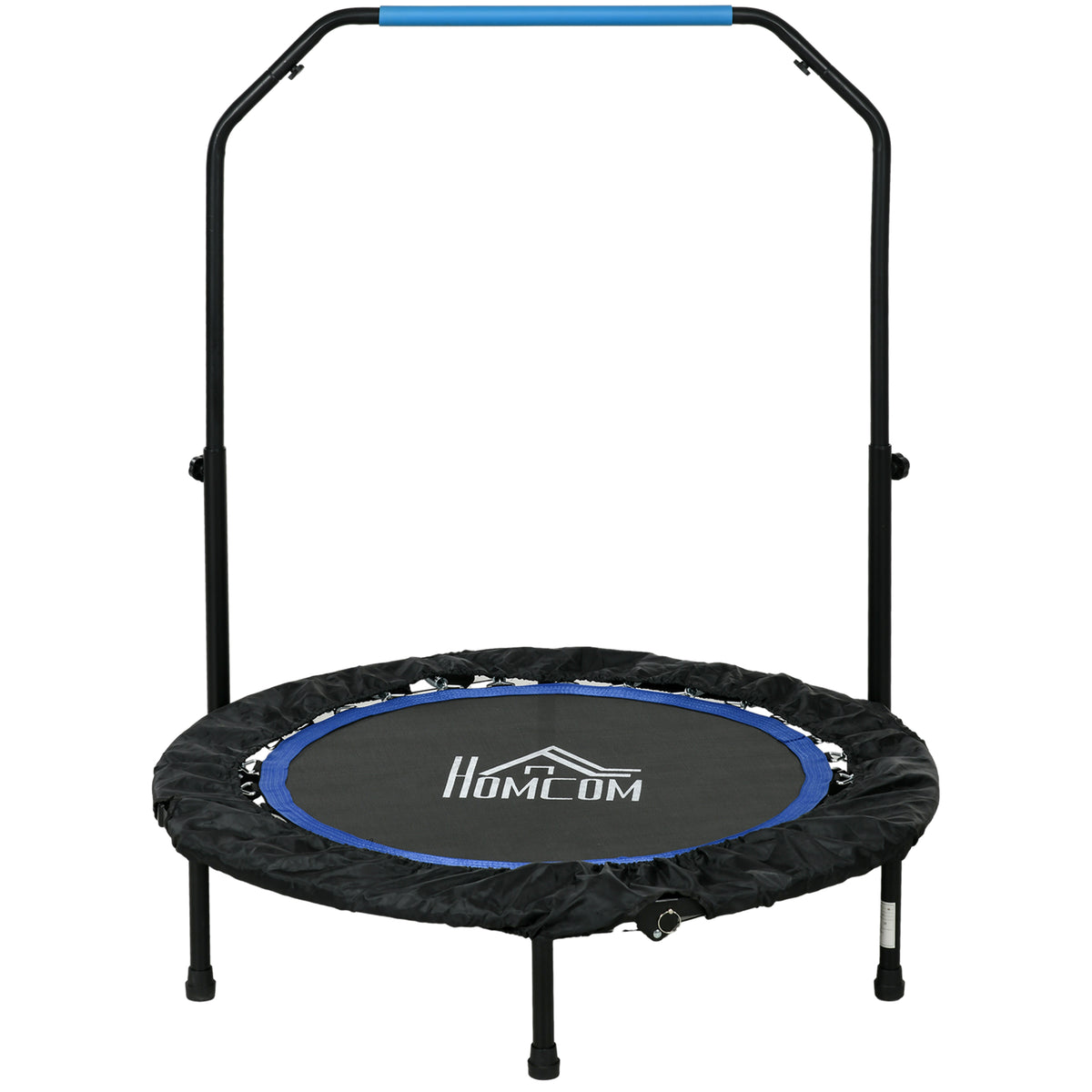40" Foldable Mini Trampoline Fitness Trampoline W/ Foam Handle