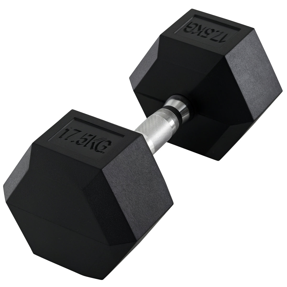 20Kg Hex Rubber Dumbbell Encased Ergo Weights for Home Exercise Gym Fitness