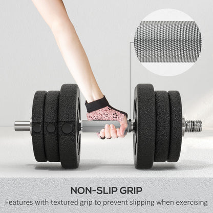 30KG Adjustable Dumbbells Weight Set Hand Weight for Home Gym Body Fitness