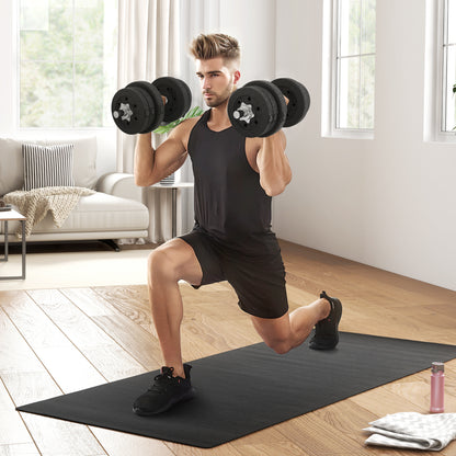 30KG Adjustable Dumbbells Weight Set Hand Weight for Home Gym Body Fitness